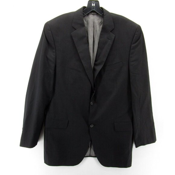 Jack Victor Jacket 44 Long Wool Blazer Sport Coat Checked 2 Button - Picture 1 of 15